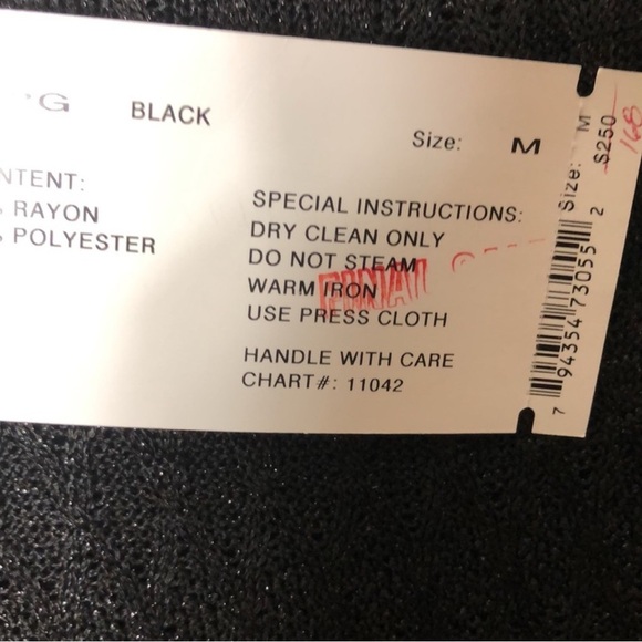 NWT St John Griffith Gray Black Sparkle Knit Mock Neck Top - Picture 2 of 5